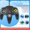 Игровые контроллеры джойстики N64 BIT USB Wired Game Stick Controller для Windows PC Mac Linux Raspberry Pi 3 Sega Genesis Higan X0727