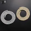 Hip Hop 345mm Bling Iced Out 1 Row Tennis Chain Aaa+ Rhinestone Stone Necklaces for Women Men Jewelry Choker