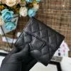 7AAA Ladies Classic High End Custom Zipper Luxury Wallet Caviar Leather Fashion Card Holder Leather Casual Coin Borsa all'ingrosso