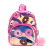 Ryggsäckar Donut Laser Children Waterproof Jelly Kids School Bag Söt tecknad ryggsäck Fashion PVC Purse 230726