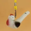 Oiseaux d'eau Sifflet Céramique Argile Oiseau Sifflet Dessin Animé Enfants Cadeaux Mini Animal Paon Sifflets Rétro Céramique Artisanat Sifflet BH3627 TQQ LL