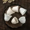 Cups Saucers Ceramic Handmade Petal Shape Master Cup Porcelain Simple Office Small Tea Creative Household Water Mug Drinkware