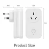 Smart Power Plugs Lellki Tuya Zigbee socket Smart Life Home Auteur de puissance australie Plug WiFi avec l'assistant Alexa 100-240V HKD230727