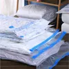 New Vacuum Clothes Storage Bag Organizer no Pump Transparent Foldable Large Seal Compressed for Travel Quilt Storage Bags1245z