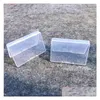 Förpackningslådor Plastiska smycken Tool Box Clear Round Coin Case Container Holder Organizer Storag Drop Delivery Office School Business I DHSZU