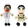 Burattini 1/2/4pcs Jeffy Burattino a Mano Feebee Rapper Zombie Peluche Bambola Giocattolo Talk Show Muppet Attività Genitore-Figlio Casetta Regalo per Bambini 230726