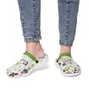 Diy shoes slippers mens womens supplies required for a whiteand green vacation sneakers trainers 36-48