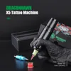 Máquina de Tatuagem Dragonhawk X5 4.0mm Wireless Display LED Motor Sem Escova Rotativo Máquina de Tatuagem Caneta Arte Corporal Maquiagem Permanente Pistola de Tatuagem 230726