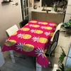 Table Cloth Pineapple Printed Tablecloth Modern Waterproof Dining Table Desk Cover Home Wedding Decoration De Table R230727