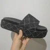 gucci uomo donna tela spessa fondo cursori chunky famosi muli sandalo piattaforma pantofole di gomma 36-45
