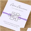 Bedelarmbanden Autisme Awareness Armband Vriendschap Puzzel Ing Inspirerend Cadeau Drop Delivery Sieraden Dhmtb