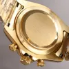 Mens Daytongna Watchs Automatiska mekaniska klockor 40mm rostfritt stål Rem guld armbandsur keramisk fodral design montre de luxe mode klocka