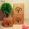 5pcs Hollow Kraft Paper Box Brown Paper Box Carton Carton маленькая подарочная упаковочная коробка