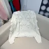 Kvinnors stickor Tees Highend Threedimensional Handmade Hook Flower Beads Sequins Thin tröja 2023 Spring Autumn Sticked Cardigan Korean 230727