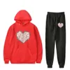 Mens Hoodies Sweatshirts XPLR Sam och Colby Merch Web Heart Hoodie Jogger Pants Tvådelade set Sweatshirts Sweatpants Casual Style Men Womens Suits 230727