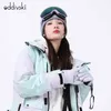 Skihandschoenen ODDIVSKI Superdikke heren- en dameshandschoenen met vingers Skihandschoenen Sneeuw Wintersporten Houd Warm waterdicht Winddicht Imitatieleer HKD230727