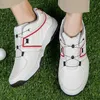 Andra golfprodukter Nya professionella golfskor män vattentäta golf sneakers non-halp promenader golfare fotkläder spiklösa sportskor hkd230727