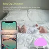 Kontroll Smart White Noise Hine Baby Sleep Sound Hine 16 miljoner färger 34 Soothing Sounds Stels Baby Cry DetectionApp Control
