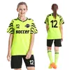 Outdoor Shirts Meisjes Voetbal Jersey 100% Polyester Voetbal Uniform Voor Vrouwen Aangepaste Ademende Vrouwelijke Voetbalshirts Voetbal Uniform Sets S108 230726