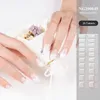 Adesivos Decalques Tiras de unhas de gel de mármore dourado Remendo deslizantes Flores Adesivo de cor degradê Cobertura completa Pinta-unhas de gel Lâmpada UV Curado Manicure 230726