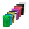 Plast Metallic Mylar Stand Valve återförslutningsbar aluminiumfolie Anpassad tryck Ziplock Bag 201022254h