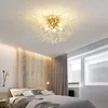 天井の光北欧のモダンLED DANDELIONリビングルームベッドルームライトスタディホタルシャンデリアホーム照明装飾