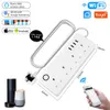 Smart Power Plugs UK Smart Power Strip com 4 tomadas 4 portas USB Tomada inteligente Home Office WiFi Controle remoto por voz Power Strip sem fio via Alexa HKD230727