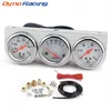 Chrom 2 Zoll 52 mm Dreifach-Messgerät-Set, Voltmeter, Wassertemperatur, Temperaturanzeige, Ölpresse, Manometer, Auto-Messgerät209T