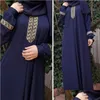 Ubrania etniczne Kobiety druk plus size jilbab muzułmanin maxi dres zwykły kaftan długa sukienka islamska kaftan marocain indyka upuszcza deliv dhfcj