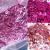 Paillettes pour ongles 1KG Flocons de paillettes pour ongles holographiques 1000g Mix-Hexagon Sparkly Powder Bulk Chunky Fine Paillettes HOLOGRAPHIQUES DIY Nail Decoration*Y 230726