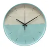 Horloges murales Horloge suspendue utile à piles panneau hautement transparent mural fournitures de salon silencieuses