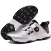 Golf Men's Large Size 36-46 Buty golfowe Profesjonalne anty-Skid Spikless Bezprzeznane luksusowe kobiety golfowe trampki sportowe wodoodporne obuwie golfowe HKD230727