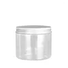 Storage Bottles Cosmetic Container Clear Plastic Jars 89Dia. 250ml300ml400ml500ml Empty Food Candy Packaging Bottle Pots With Aluminum Lid