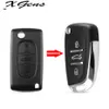 2 3 Button Modified Remote Car Key Shell Case For Peugeot 307 408 308 4007 3008 For Citroen C2 C3 C4 C5 C6 Picasso CE0536246k