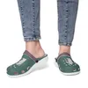 DIY Custom Shoes Slippers Mens Womens Dark Green Shield и ухо из пшеничных кроссовок тренеры 36-48