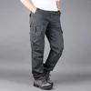 Pantalons pour hommes 2023 décontracté Cargo pantalons de survêtement Camouflage élasticité Harem ample droite Multi sac extérieur coton travail