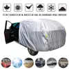 Universal SUV Sedan Full Car Covers Extérieur Imperméable Soleil Pluie Neige Protection UV Parapluie De Voiture Argent S-XXL Auto Case Cover T2007267K