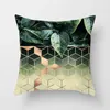 Kudde/dekorativ grön växtkast Cover Cactus Geometric Flower Cushion Cover för hemsofferstolens omslag kan anpassas R230727