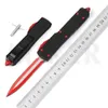 MIKER 4-d2 rosso blu nero coltello tattico a doppio taglio in alluminio coltello da caccia da campeggio manico su misura281q