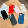 Случайные чехлы для сотовых телефонов Slim Matte Soft Case TPU для iPhone 14 13 12 iPhone14 Pro Max Mini 11 XR XS 8 7 6 SE2 SE2 Ультра -тонкая простая чистая красочная спина Z230728