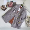 23SS FW مصممة للسيدات السترة الرسمية Blazer Blouson مع رسائل شاملة Jacquard Designer Bomber Coat Girls Milan Runway Blend Blend Tops Outwear Suit