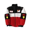 Womens Jassen Winter Kleding Vintage Colorblock Vrouwen Bomber Varsity Jacket Gedrukt Casual Rits Lange Mouwen Racing Jas 230726