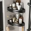 Leksaker badrumsans nodrill väggmontering hörn duschhylla förvaringsställ för schampo makeup arrangör badrum tillbehör