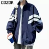 Giacche da uomo Giacca da protezione solare moda coreana per uomo Primavera patchwork Varsity Bomber cappotti sciolti all'aperto sport frangivento coppia 230726