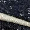 damska projektant dżinsowy litera Jacquard długa kurtka wiatrówka rozmiar s-l patch panelu krawat krawat dżinsowy z długim rękawem