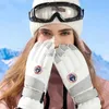 Rękawiczki narciarskie 2022 NOWOŚĆ MĘŻCZYZN KOBIETY SKI ROWROTY ULTRALNE WODYPROOKIE Zimowe ciepłe rękawiczki snowboardowe Rękawiczki motocyklowe Riding Snow Windproof Rękawice HKD230727