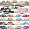 with Box low designer shoes panda pink chunky men women White Black UNC Grey Fog Team Green Syracuse GAI Olive mens trainers outdoor sneakers casual walking jogging