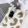 Casos de telefone celular Leopard Print Fluffy Plush Phone Case para Samsung Galaxy Note 20 Utra S20 Ultra Note 10 Plus S10 Plus S9 Note 92236072 Z230728