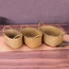 Wicker Weaving Storage Basket For Kitchen Handmade Fruit Dish Rattan Picnic Food Bread Loaf Sundries Neatening Container Case230E