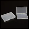 Boîtes d'emballage Bijoux en plastique Boîte à outils Clear Round Coin Cases Porte-conteneurs Organisateur Storag Drop Delivery Office School Business I Dhszu